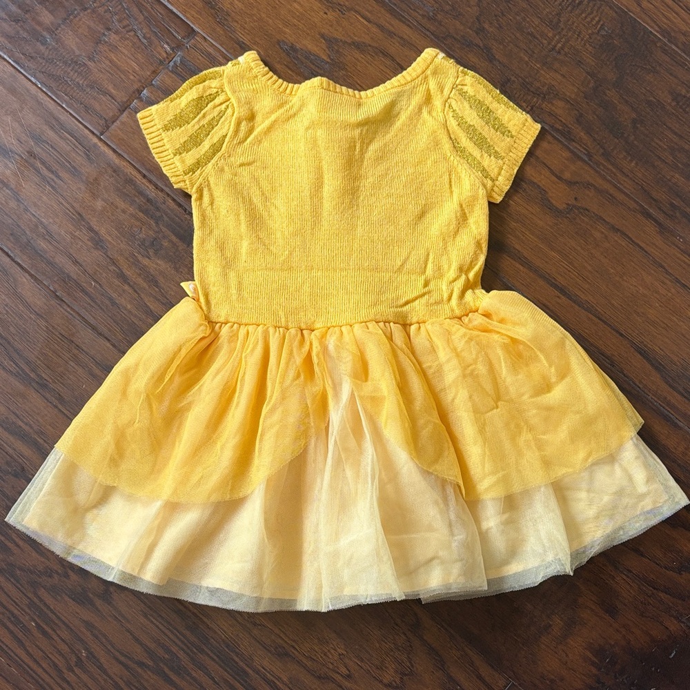 Disney Belle Golden Princess Dress Costume - Picture 6 of 8